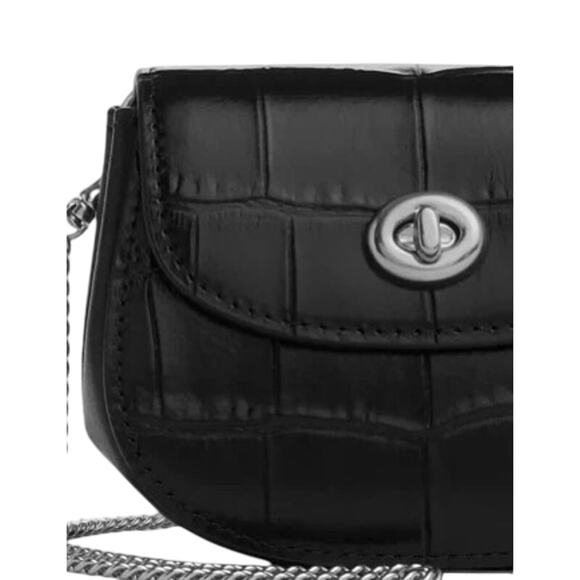 Coach Turnlock Card Case  NWT Crossbody - Picture 1 of 4